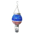 thumbnail image 2 of Lámpara solar con forma de globo aerostático, elegante, impermeable, decorativa, para exteriores, colgante Estilo B, 2 of 9