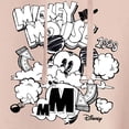 thumbnail image 3 of Disney - Mickey Mouse - Doodles & Clouds Sketch - Juniors Cropped Pullover Hoodie, 3 of 5