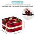 thumbnail image 5 of Cherry Travel Portable Jewelry Organizer: Square Jewelry Box Storage Case and Display for Rings, Earrings, Necklaces, Bracelets, and More - Suitable for Girls and Women, 5 of 6