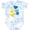 Tie Dye Blue, variant on Inktastic Down Syndrome Awareness with Handprints and Hearts Blue and Yellow Boys or Girls Baby Bodysuit