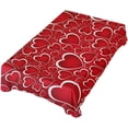 thumbnail image 5 of Valentine''s Day Rectangle Tablecloth 60"(W) x 120"(L), Red Love Heart Modern Table Linen Cloth Cover for Kitchen Dining Room Party Home Decor, 5 of 5