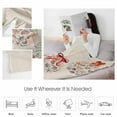 thumbnail image 4 of Christmas Throw Flannel Blanket 40x50In Christmas Balls Shells Starfish Conch Linen Super Soft Cozy Bed Blanket, Lightweight Plush Fuzzy Bed Throw for Bedroom Sofa Couch Living Room, 4 of 4