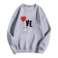thumbnail image 5 of Couples Matching Sweatshirt His and Her Crewneck Pullover Personalized Anniversary Sweater Valentines Day Gift, 5 of 5