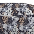thumbnail image 3 of Vintage Floral Pouf Cover with Zipper, Botanical Theme Different Kind Natural Beauty Hand Drawn Like Pattern, Soft Decorative Fabric Unstuffed Case, 30" W X 17.3" L, Multicolor, by Ambesonne, 3 of 5