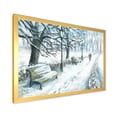 thumbnail image 2 of Designart Winter Park At Christmas Traditional Framed Wall Art, 2 of 4