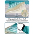 thumbnail image 4 of Abstracts Sandy Beach Sun Shade Sail 14' x 18', Turquoise Beige Gradient Ocean Wave Rectangle Outdoor Sunshade Canopy, Waterproof UV Block Patio Covers for Garden Yard Beach, 4 of 9