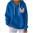 thumbnail image 2 of LVHAOGJOB Womens Hoodies Fall 100% Cotton Sweatshirt with Pockets Lightweight Hooded Sweatshirt for Ladies Solid Color, 2 of 5