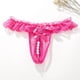 thumbnail image 2 of Braguitas tanga de encaje con abertura en la entrepierna y perlas de masaje para mujer - Ropa interior sexy transparente con ajuste cómodo para 50-70 kg, 2 of 4