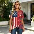thumbnail image 4 of 250th Anniversary Usa Shirt Women Casual Short Sleeve Tshirts Fashion 250 Year American Anniversary Shirt, 4 of 6