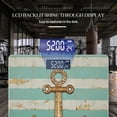 thumbnail image 3 of Bathroom Scale, Highly Accurate Digital Body Scale,Precisely Measures Weight up to 400 lbs-Vintage Gold Nautical Anchor On Aquamarine Striped Background, 3 of 4