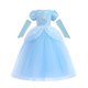 thumbnail image 1 of Disney niños niña Rapunzel princesa vestido niños Cenicienta Ariel carnaval Cosplay disfraz fiesta de cumpleaños traje ropa 9-10T (etiqueta 150) Gao Jinjia LED, 1 of 2