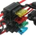 thumbnail image 4 of Clearance! Car Auto 10A 15A 20A 30A Medium Size Standard Type Holder Car Box Modified Car Seat Insurance Insert Base with Pure Copper Wire Length 30CM Car Electronics,L, 4 of 9