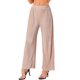thumbnail image 1 of Pantalones de pierna ancha de mujer Inspire Chic, de cintura alta, elásticos, para fiesta, color rosa L, 1 of 6