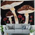 Autua Mushrooms Tapestry Wall Hanging Unique Style Graphic Tapestries