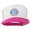 Hot Pink White, variant on Volleyball Embroidered Foam Mesh Cap - Hot Pink White OSFM