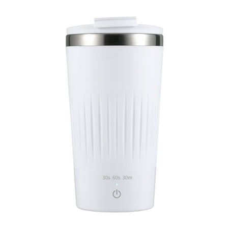 

300mL Self Stirring Mug with Lid 3 Speeds Automatic Magnetic Stirring Coffee Cup Electric Stainless Steel Self Mixing Coffee Cup for Coffee Milk Cocoa Hot Chocolate