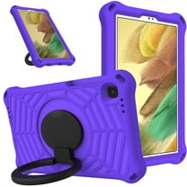 Allytech Galaxy Tab A7 Lite 8.7 Case 2021 SM-T220 T225, Soft EVA Case for Kids Rotating Stand Handle Heavy Duty Protective Shockproof Kids Friendly Case Cover for Samsung Galaxy A7 Lite 8.7"-Purple