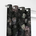 thumbnail image 3 of Blackout Curtains 2 Panels Set Black Pink Floral Rose Black Out Curtain Gothic Chic Dark Thermal Insulated Window Treatments Decor for Living Room Bedroom Darkening Curtain-52"W x 72"L (Pack of 2), 3 of 7
