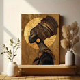 thumbnail image 6 of UXIEQU African Queen Portrait Canvas Wall Print 15.75x11.81 Inches, 6 of 8