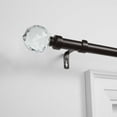 thumbnail image 6 of EXCLUSIVE HOME Crystal Ball 1" Curtain Rod and Finial Set, Matte White, Adjustable 84"-160", 6 of 9