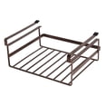 thumbnail image 2 of Metal Pull Out 1 Tier Under Cabinet Storage Rack, Shatterproof, Durable Space Saving Convenient Kitchen Drawer Wire Organizer, Undershelf Basket (Black) Pack Of 1, 2 of 4