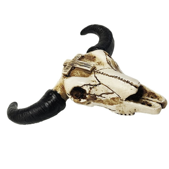 Worgeous Animal Heads Wall Decor Cow Skull Decor Mini Horn Skull Figurines Bull Skull Wall Decor Southwestern Party Favor Farmhouse Rustic Decor