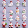 thumbnail image 2 of Bangcool 2PCS Christmas Resin Ornament Cute Mini Santa Ornament Holiday Desktop Decor, 2 of 10