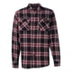 thumbnail image 1 of Burnside Camisa de franela de manga larga teñida en hilo para hombre, ROJO, M Burnside 8210, 1 of 1