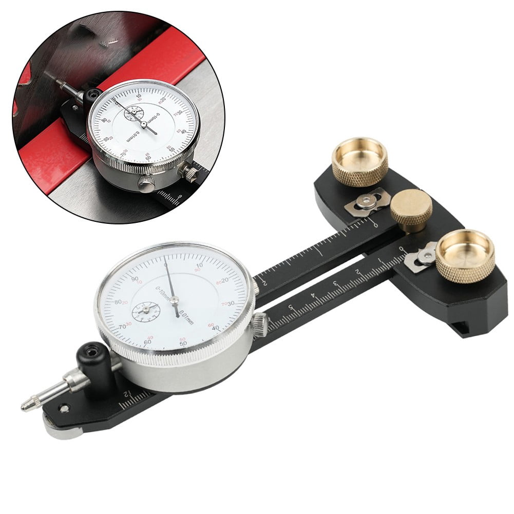 Thin Rip Jig Table Saw Guide with Dial Indicator Gauge Repetitive Narrow Strips
