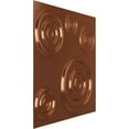 thumbnail image 2 of 19 5/8"W x 19 5/8"H Reece EnduraWall Decorative 3D Wall Panel, Bright Coat Copper (Covers 2.67 Sq. Ft.), 2 of 6
