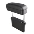 thumbnail image 1 of facefd Car Armrest Box Adjustable Rest Pad Auto Center Console Lift Sundries Storage Organizer, Gray Black black line, 1 of 6