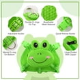 thumbnail image 5 of Mochila para perro, chaleco con arnés para mascotas sin tirones, con mochila con bolsa para sillín, bonita forma de rana, chaleco ajustable con bolsa de malla para cachorros con anilla en D, 5 of 5