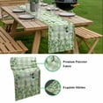 thumbnail image 5 of Spring Plants Table Runner - 36 Inch Long, Kitchen Dining Table Runner Dresser Scarves, Watercolor Birds Leaves Flowers Green Plaid Farmhouse Decor for Coffee Tables Wedding Party Banquet, 5 of 8