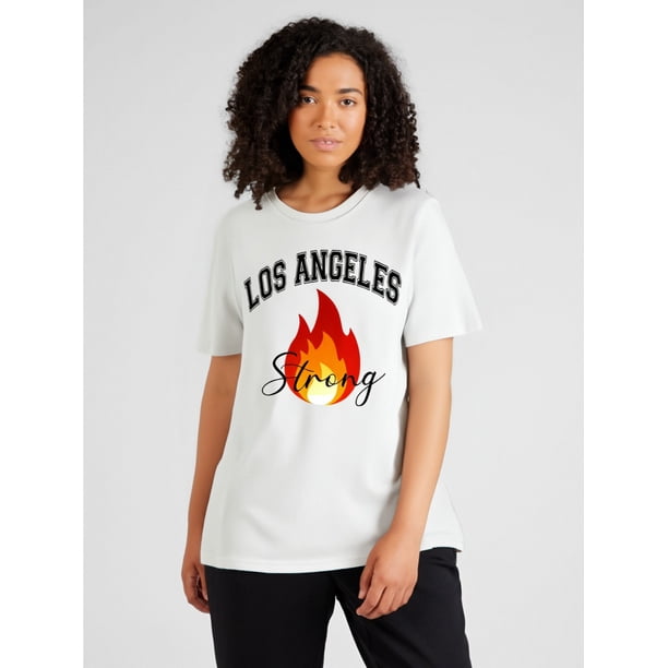 Ms. Gwen'S Casual Short-Sleeve T-Shirt - Round Neck - Letter Print - Machine Washable - a Perfect Choice for Summer
