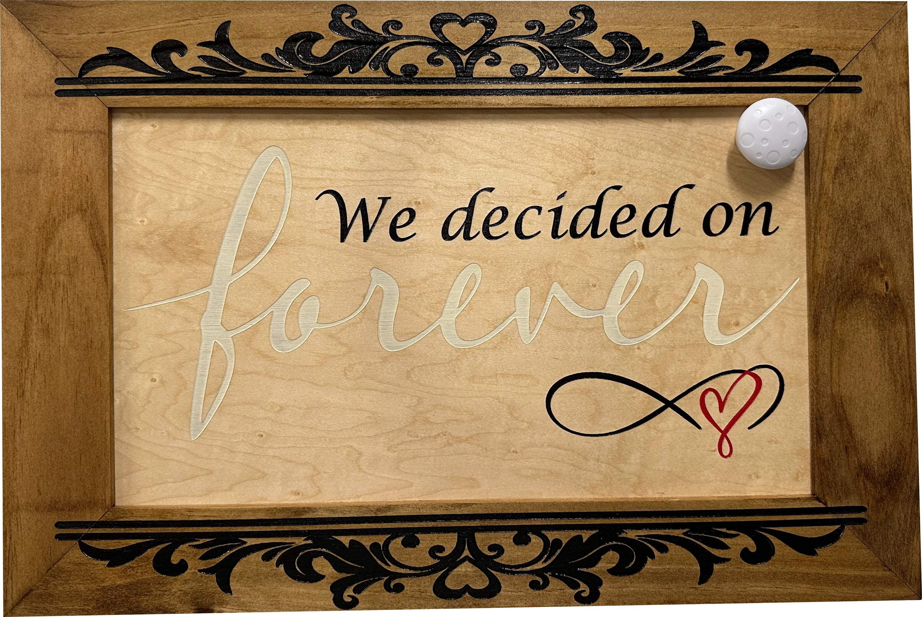 Bellewood Designs We Decided On Forever Decorative Wall-Mounted Secure Gun Cabinet