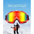 thumbnail image 5 of Gafas de esquí, gafas de nieve para snowboard para hombres y mujeres con lentes esféricas desmontables protección UV antivaho(Blue+Color), 5 of 5