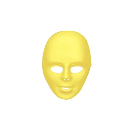 Yellow Full Face Mask Halloween Costume Accessory