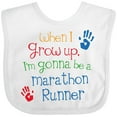 thumbnail image 3 of Inktastic Marathon Runner Future Boys or Girls Baby Bib, 3 of 4