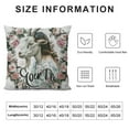 thumbnail image 5 of Farm Animal Themed Just A Girl Who Loves Goats Funny Goat Floral Decorative Throw Pillow Case for Home Living Room Girls Room Decor,Goat Lovers Farm Girls Women Gifts, 5 of 5