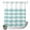 Teal Green, variant on No Hook Shower Curtain, Cream Striped Shower Curtains for Bathroom with See Through Top Window, Farmhouse Vintage Brown Stripes Waterproof & Washable Bath Curtain Stand Up Stall 36"x72"