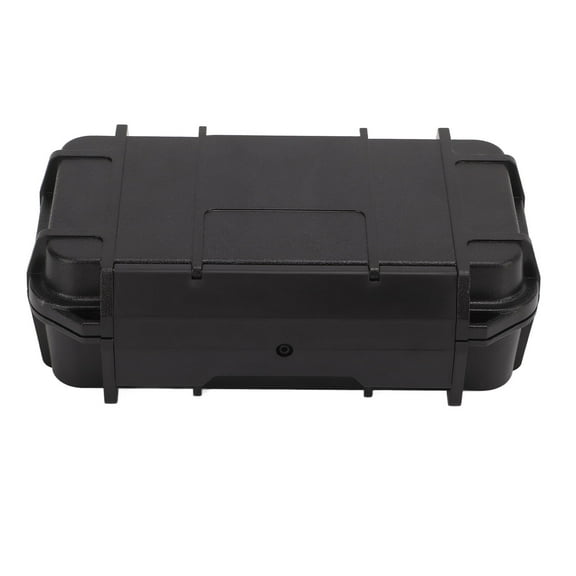 Waterproof Hard Carry Case, Instrument Tool Box Wear Resistant Pressure Resistant Durable Double Layer Impact Resistant For Outdoor Double Waterproof Box, Black