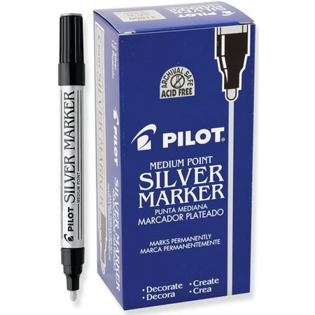 UPC: 0072838418005 | Pilot Metallic Permanent Marker  Medium  Silver
