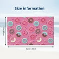 thumbnail image 2 of Donut Pink Print Bath Towel, Highly Absorbent towels for bathroom Quick Drying Microfiber Bath Towels for Body, Soft Shower Towels for Sport, Yoga, SPA, Gym 27x55in, 2 of 5