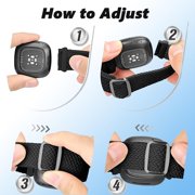 REQO 2 Pack Elastic Bands Compatible for Fitbit Versa 3 / Fitbit Versa 4 / Fitbit Sense/Sense 2, Classic Soft Breathable Adjustable Sport Smartwatch Replacement Wristband for Women Men