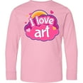 thumbnail image 3 of Inktastic Artist I Love Art Long Sleeve Youth T-Shirt, 3 of 5