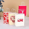 thumbnail image 4 of Valentine's Day Heart Kraft Paper Gift Bags, Large Heart Design 12-Pack, Party Favor Bags For Gifting, Decorative Bags For Special Occasions, Gift Bags For S & Teens, 4 of 4