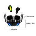 thumbnail image 3 of Ganfancp Auriculares Intrauditivos Bluetooth con Batería Alta y Baja Latencia Estilo Mecha Sonido Envolvente Reducción Inteligente Del Ruido Efecto de Luz Fría Liquidación Ventas Hoy Ofertas Prime 1*, 3 of 6