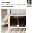 thumbnail image 6 of AUFANK Vintage Twin XL Platform Metal Bed Frame, Heavy Duty, White, 6 of 6