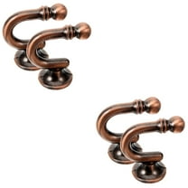 Masteelf 2 Pairs  Curtain Holdback Hook Curtain Hook Drapes Holdback Wall Mounted Drapery Tieback