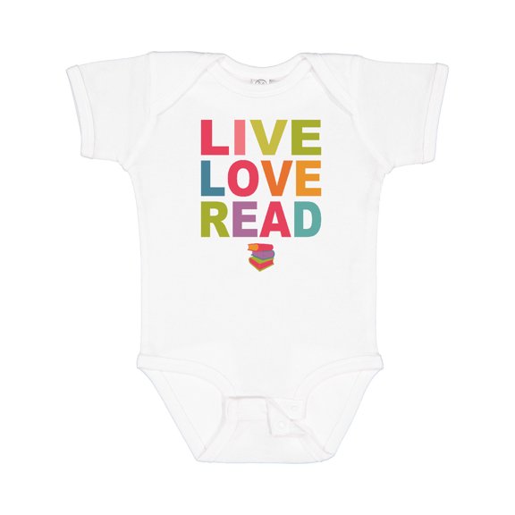 Inktastic Live Love Read Girls Baby Bodysuit
